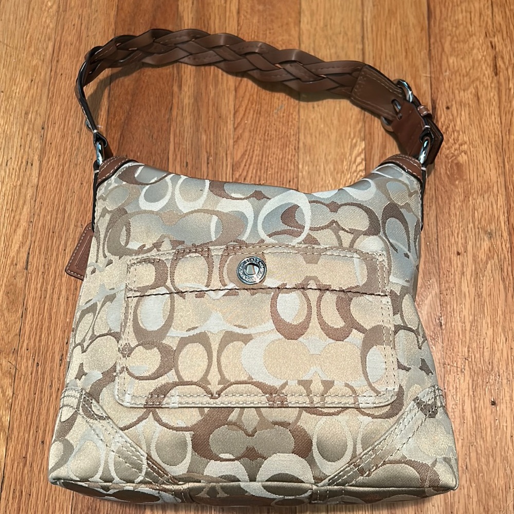 COACH‎ Signature Braided Chelsea Shoulder Bag New!!